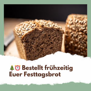 Feiertagsvorbereitungen bei Tante Else: Bestellt Euer Bio-Brot frühzeitig!